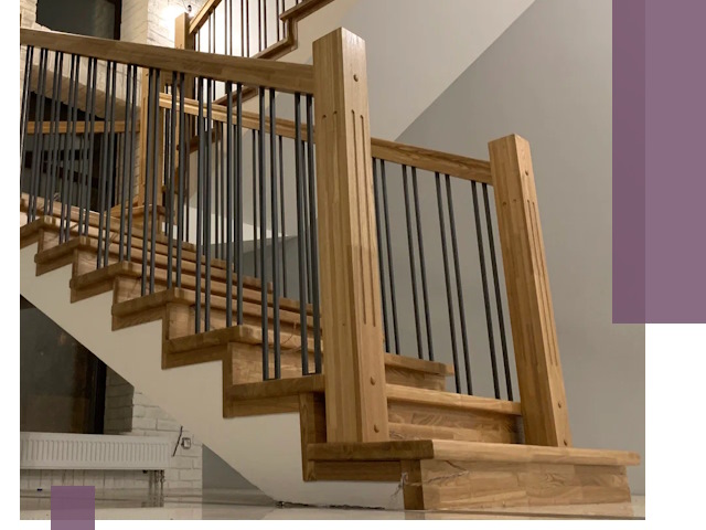 Реставрация деревянных и металлических лестниц в Истре