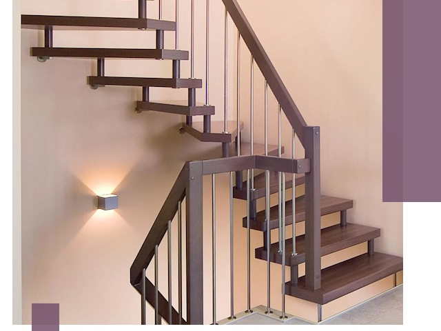 Изготовление лестниц на больцах в Истре под ключ