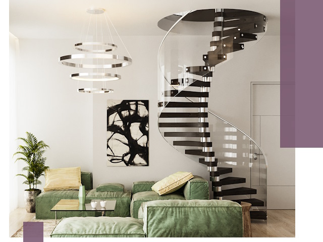 Лестницы для двухуровневой квартиры в Истре — изготовление и монтаж