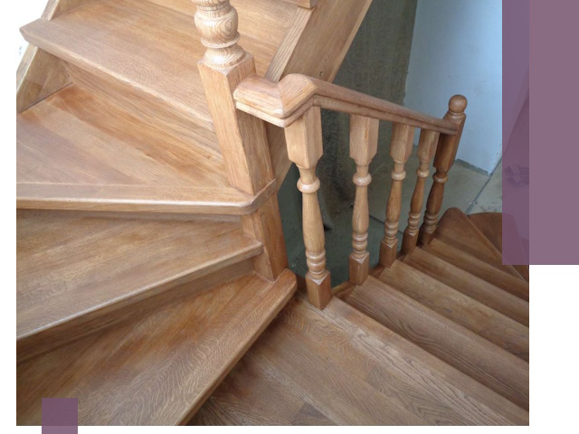 Дубовые лестницы под ключ в Истре: изготовление и монтаж