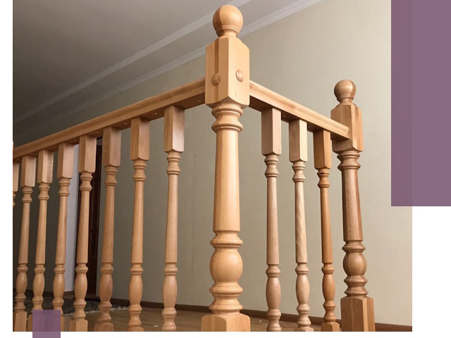 Деревянные перила на заказ в Истре: монтаж и изготовление