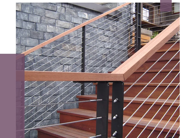 Тросовые перила под ключ в Истре от 7722 руб. 