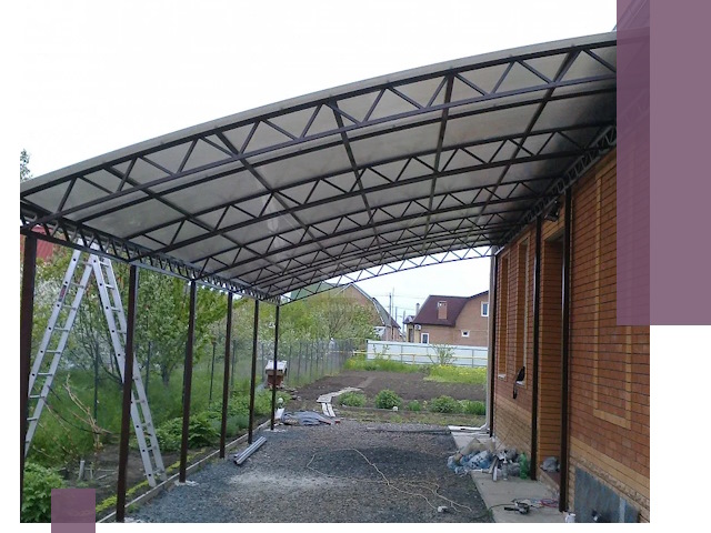 Профессиональный монтаж навесов под ключ в Истре