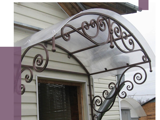 Изготовление козырьков в Истре от 7315 руб. — заказать | ПРОЛЁТ-Ста