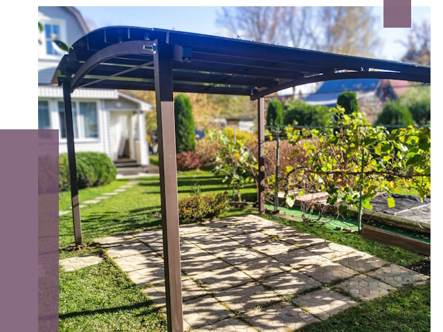 Навесы для дачи в Истре от 12649 руб. под ключ — ПРОЛЁТ-Ста