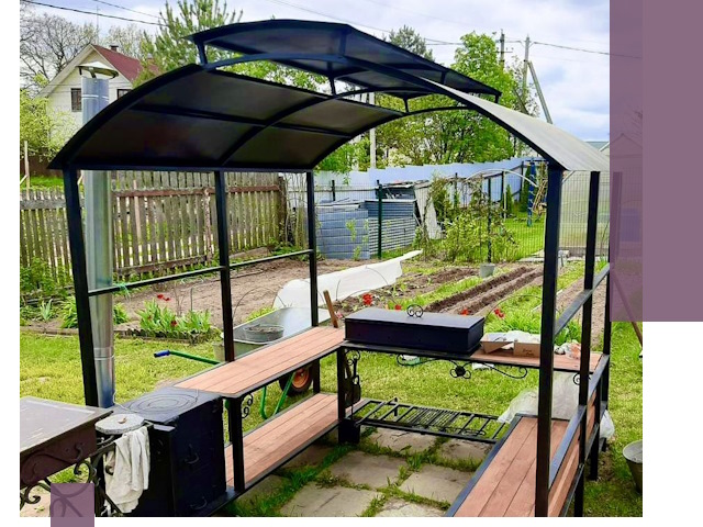 Навесы для барбекю в Истре: изготовление, монтаж и демонтаж