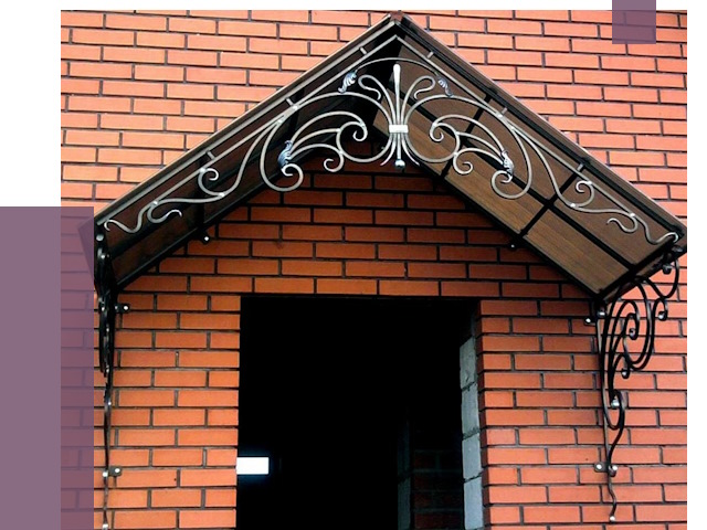 Металлические козырьки в Истре от 10617 руб. 