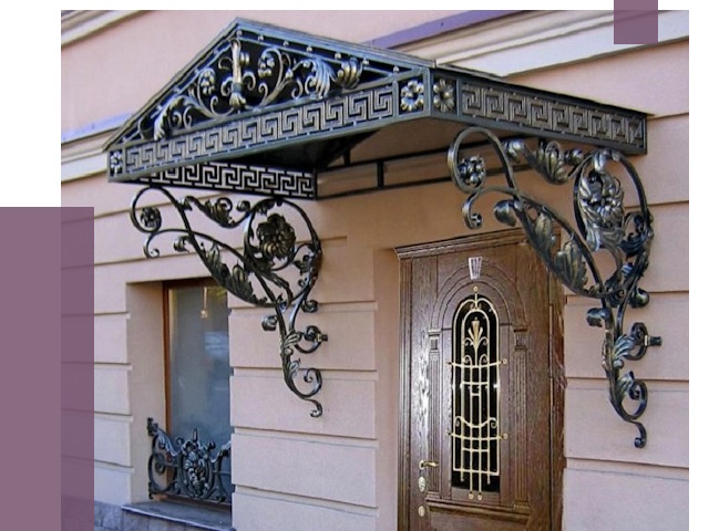Кованые козырьки в Истре под ключ от 12649 руб. — ПРОЛЁТ
