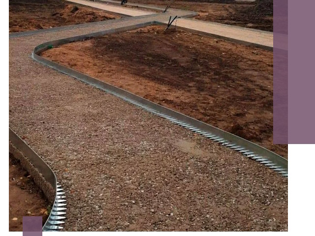 Металлические бордюры под ключ в Истре — изготовление и монтаж