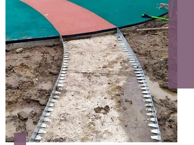 Металлические бордюры для дорожек в Истре — монтаж и изготовление