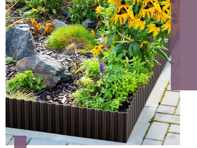 Металлические бордюры для клумб в Истре — производство и монтаж