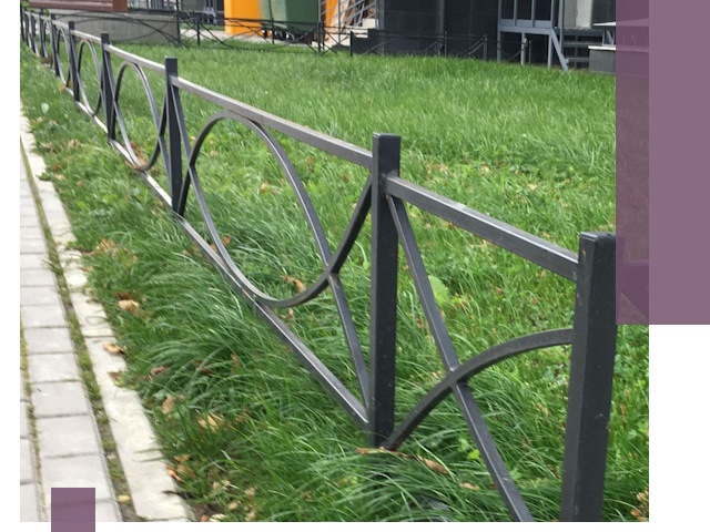 Газонные ограждения из металла в Истре — монтаж и продажа