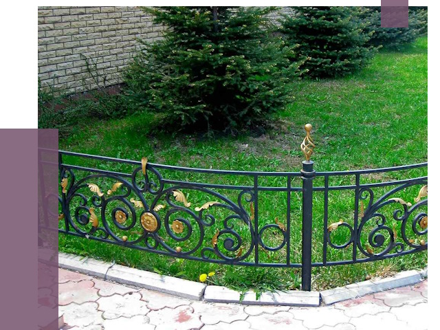 Кованые газонные ограждения в Истре от 7569 руб. — ПРОЛЁТ-Ста