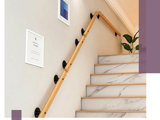 Поручни металлические и деревянные под ключ в Истре