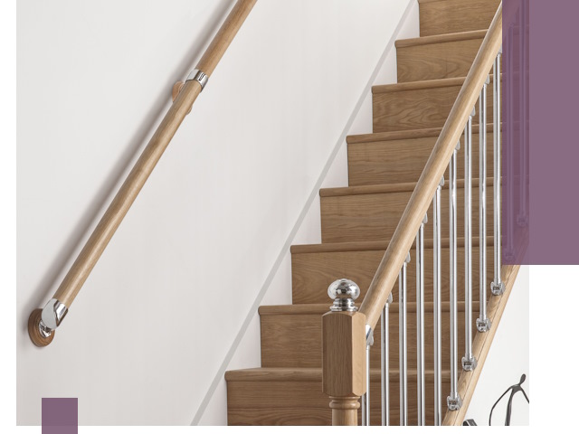 Пристенные поручни из стали и нержавейки под монтаж в Истре